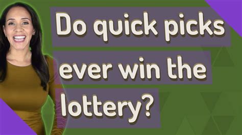 are lottery quick picks rigged.